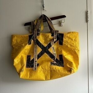 Off-White Original 2020 Yellow Canvas Utility Tote